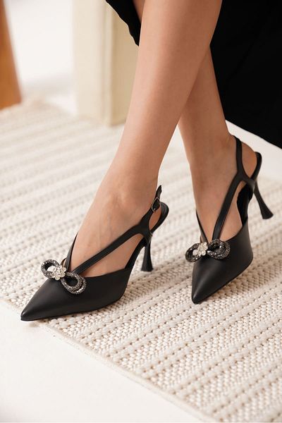 Zerenyus Wines Premium Women's Black Heeled Shoes
