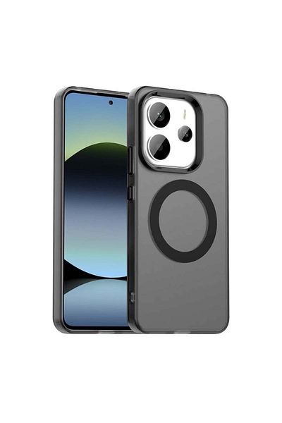 SKYDDAR INNOVATION Case for Xiaomi Redmi Note 14 5G, CandyCase, Magsafe, sticker set, Black