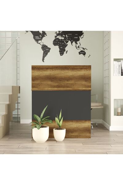 L'occi Concept Diego H Ofis Karşılama Bankosu Barok-Antrasit BG20-BA