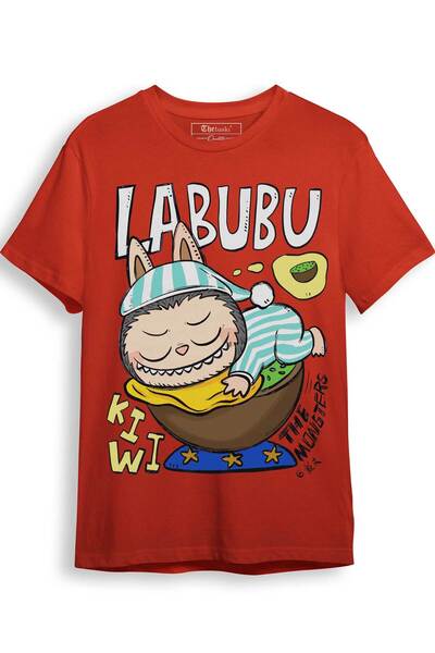 The Baski Tricou premium 100% bumbac imprimat Labubu Toy