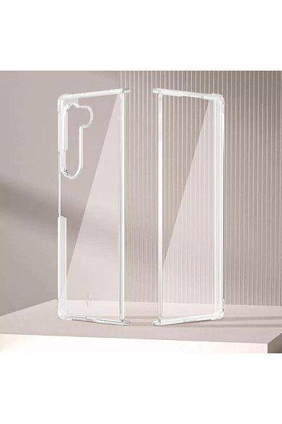 Force جراب لهاتف Galaxy Z Fold 6 معزز، جراب Duo، شفاف
