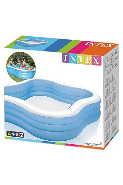 Intex Beach Wave Family Inflatable Swim Pool 229x229x56cm