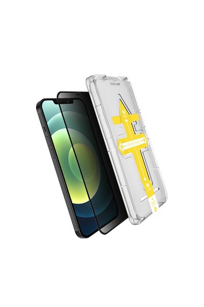 Danex Set 2 folii sticla securizata Full Cover 3D Privacy compatibila cu Apple iPhone 12 Pro Max