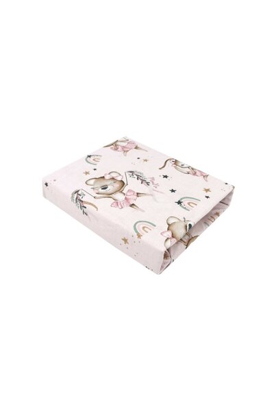 MimiNu_SP Σεντόνι με λάστιχο, MimiNu, για κούνια 120X60 cm, κατασκευασμένο απ...