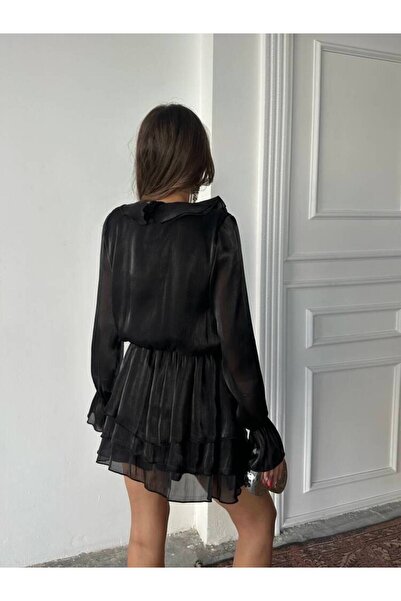 MAXMOOR ANEMON Midi Elbise 1222 - Siyah