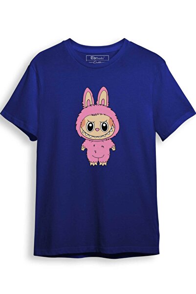 The Baski Tricou premium Labubu Bebek roz cu imprimeu 100% bumbac