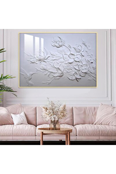 4gdran لوحة جدارية خشبية مطبوعة بتصميم اللوحة الجبسية مع برواز ذهبي و طبقة من...