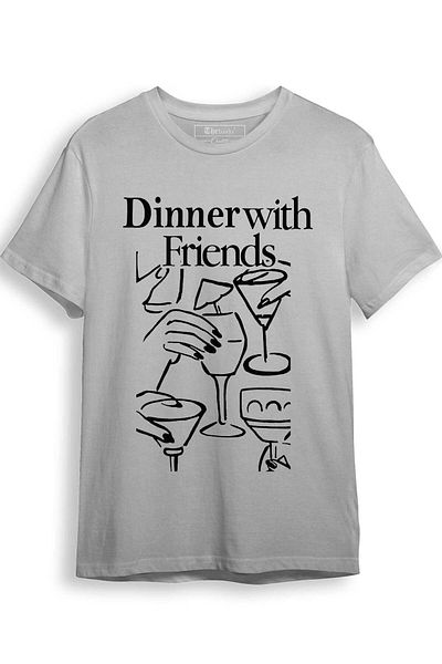The Baski Food Friend Printed 100% Cotton Premium T-Shirt