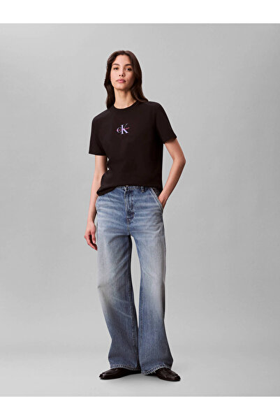 Calvin Klein Dámské černé tričko s grafikou