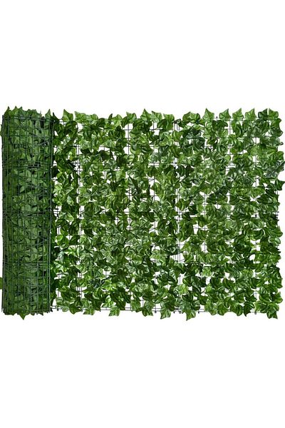 ElastiX Gard XXL 3 m x 1 m lungime, gard cu frunze artificiale, gard verde artificial, gard decorativ