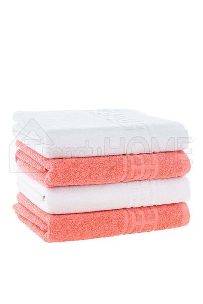 trendyhome Set of 4 100% Cotton Towels – 500 GSM – ST244700 - 50x90 cm