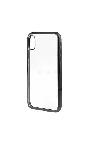 Danex Carcasă de protecție pentru Apple iPhone X, TPU, electrolizată, rezistentă la șocuri, neagră