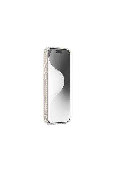 Force جراب ماج سيف هجين شفاف لامع لهاتف iPhone 16 Pro