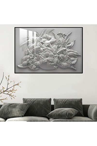 4gdran لوحة جدارية خشبية مطبوعة بتصميم اللوحة الجبسية مع برواز اسود و طبقة من...