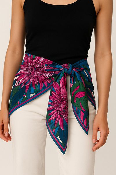Stella Eşarp Ethnic Patterned Shawl 70 cm