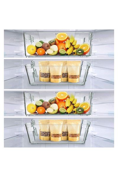ElastiX Set 4 fridge storage boxes, fridge organization boxes,