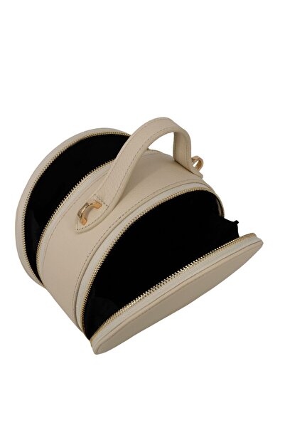 Meskanto Mira Genuine Leather Chain Round Bag