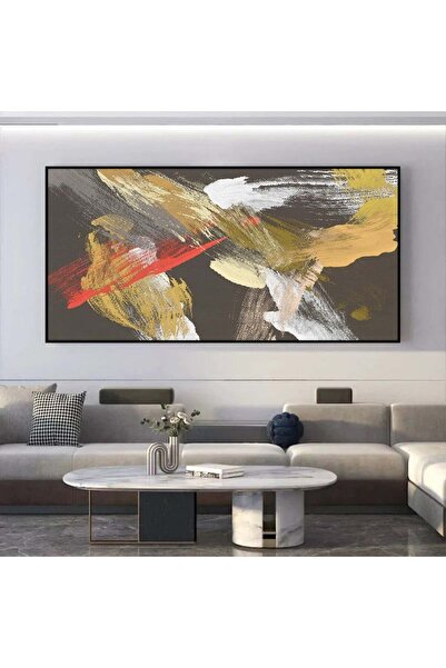 SND لوحة قماشية مودرن بتصميم الفن التجريدي مع برواز أسود مجوف