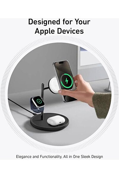 Anker محطة شحن لاسلكية 3 في 1 من ماجو