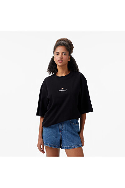 Converse Oversize Fit Erkek Siyah T-shirt