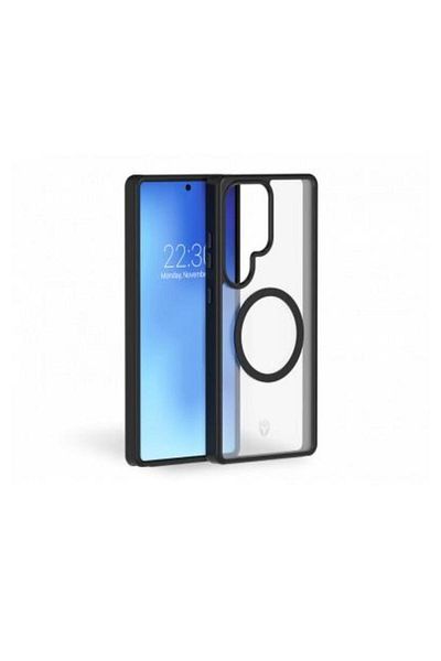 Force جراب Samsung Galaxy S25 Ultra AIR Frost 3m أسود معزز بمغناطيس