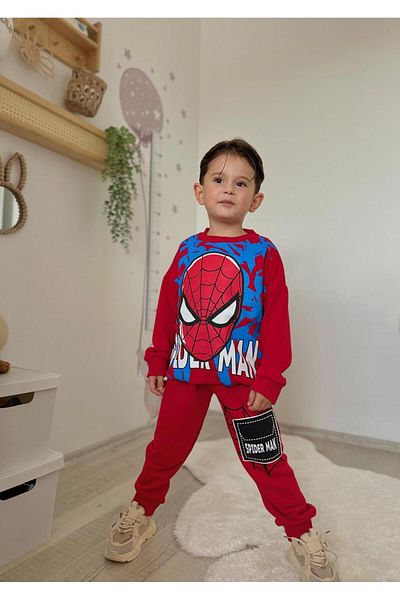 JELİBOOM Spider Man 2 Thread Double Men's Set