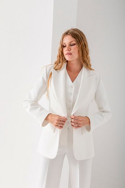 Vuntal BUTİK Costum Blazer Costum cu un singur buton Jachetă Pantaloni Vestă Costum triplu