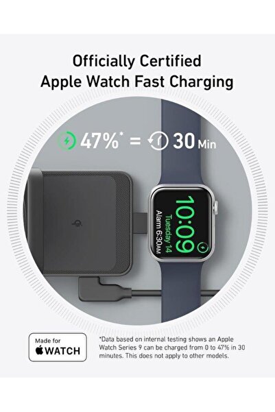 Anker شاحن ماج سيف المتوافق، محطة شحن لاسلكية ماج جو 3 في 1 AN.B2557211.BK