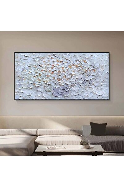 SND لوحة قماشية مودرن بتصميم الفن التشكيلي مع برواز أسود مجوف