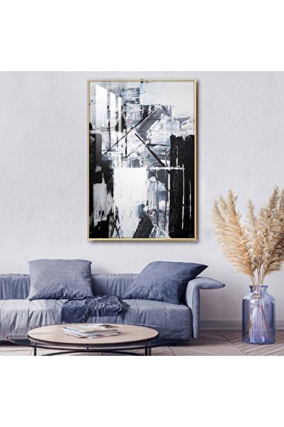 4gdran لوحة جدارية خشبية فاخرة مع برواز بني و طبقة من الاكرليك الشفاف