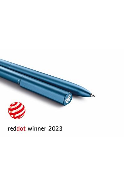 Pelikan Pix cu bilă Ineo Elements, culoare albastru ocean, material metal, cutie cadou din carton
