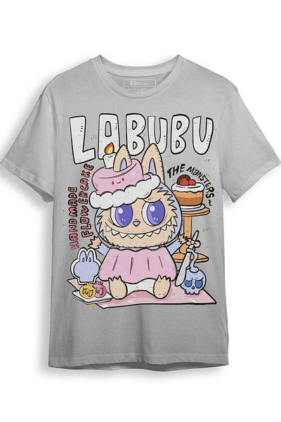 The Baski Labubu Ugly Toy Printed 100% Cotton Premium T-Shirt