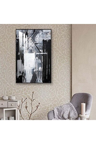 SND لوحة جدارية خشبية فاخرة مع برواز فضي و طبقة من الاكرليك الشفاف