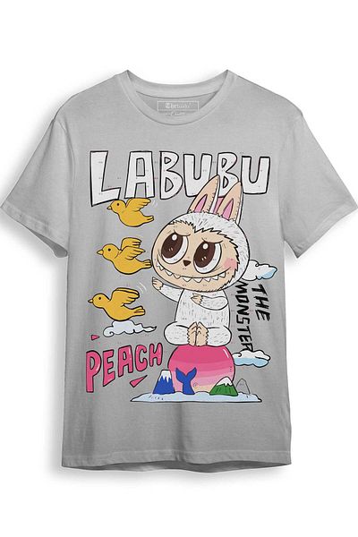 The Baski Cute Toy Labubu Printed 100% Cotton Premium T-Shirt