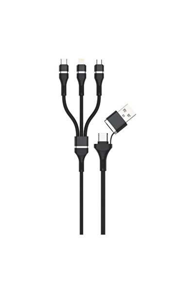 trands كابل QC 3 في 1 بقوة 60 وات بطول 1.2 متر TR-CA8476