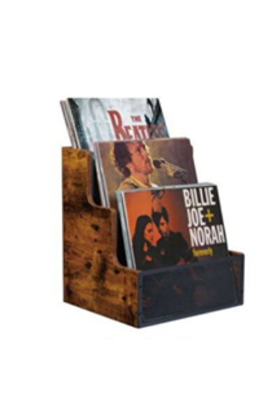 Echo Audio حامل أسطوانات فينيل ثلاثي الطبقات على الطاولة - عرض الأسطوانات الف...