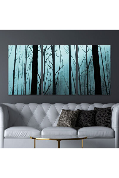 Marktna ثلاث لوحات قماشية فخمة بتصميم مودرن مع برواز شامبين مجوف