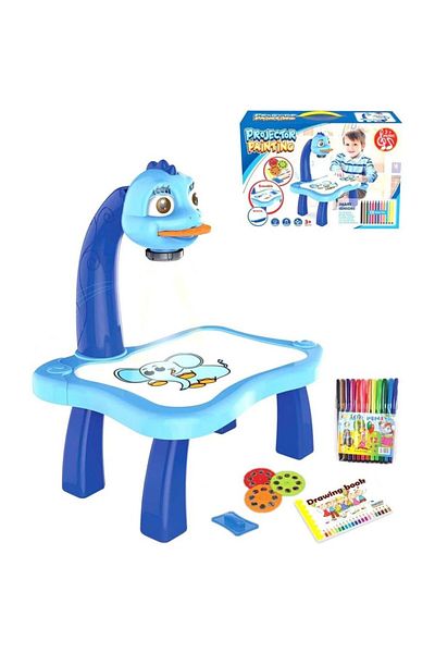 ElastiX Masuta unicorn cu proiector pentru desenat