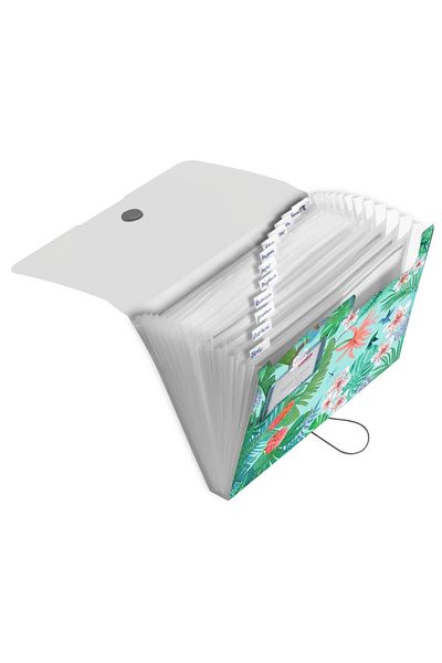 Herlitz Dosar extensibil Easy.orga To Go A4, culoare multicoloră, material plastic PP, 12 compartimente