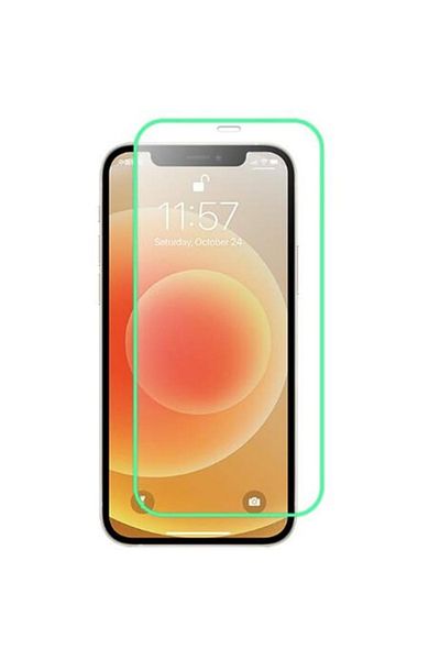 Danex Folie Sticla Securizata, Luminous, compatibila cu Apple iPhone 14 Pro, Margine fosforescenta verde