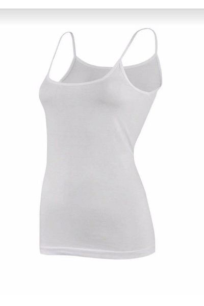 YILDIZ 2245 Women's Modal Super Thin Rope Strap Tank Top 10 Pieces