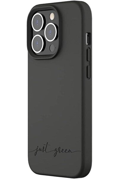 Force Just Green Eco-designed Case for iPhone 14 Pro, Natura Black
