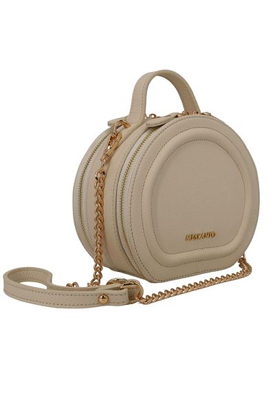 Meskanto Mira Genuine Leather Chain Round Bag