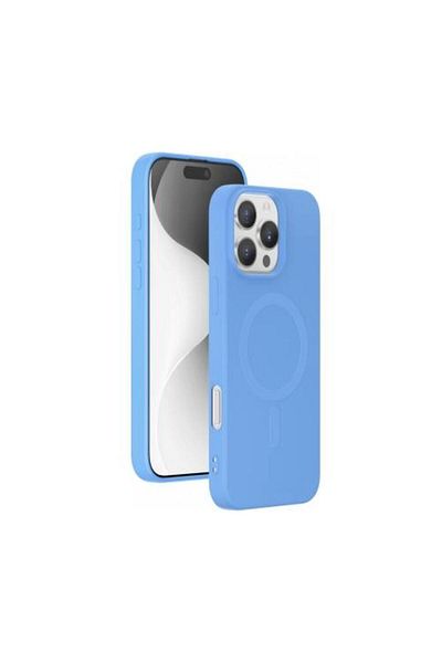 Force iPhone 16 Pro Max Magsafe Case Silicone Blue