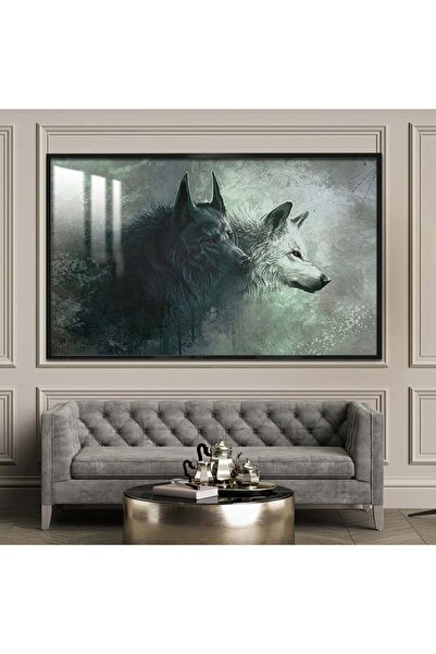 Marktna لوحة جدارية خشبية فاخرة مع برواز اسود و طبقة من الاكرليك الشفاف