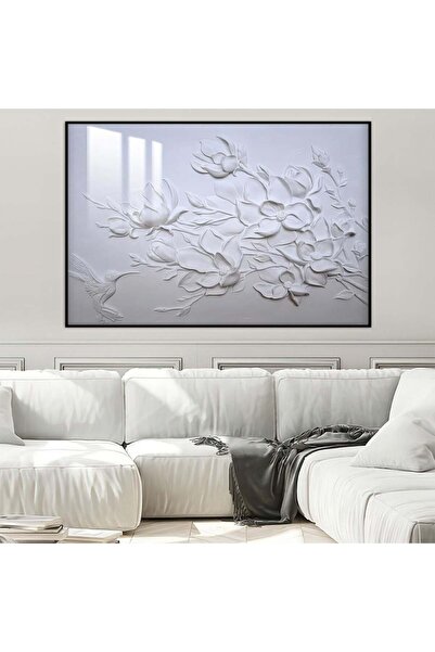 Marktna لوحة جدارية خشبية مطبوعة بتصميم اللوحة الجبسية مع برواز اسود و طبقة م...