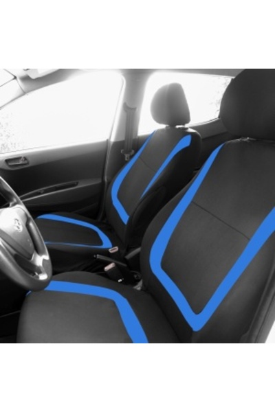 CED AUTO TRADE Set Huse universale pentru scaune auto - albastre, fata-spate