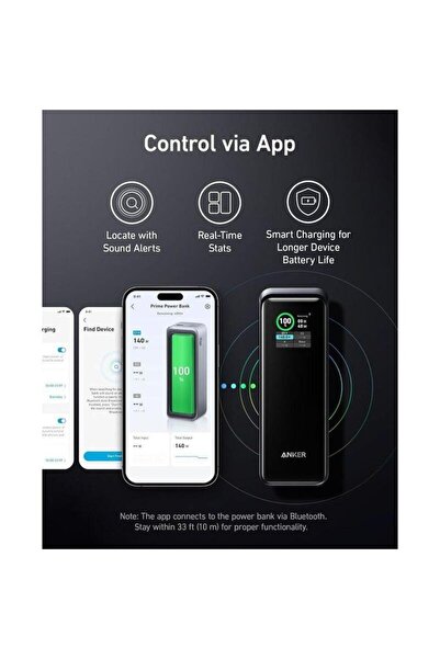 Anker بنك طاقة 27650 مللي أمبير/ساعة PB 250 واط مع قاعدة C 100 واط