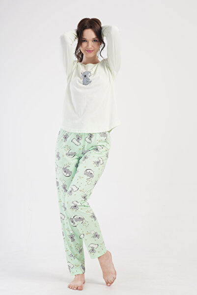 Vienetta Secret Vienetta Pure Love Cotton Pajamas Light Green
