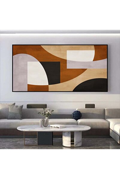 SND لوحة قماشية مودرن بتصميم الفن البوهيمي مع برواز أسود مجوف